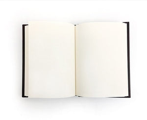Refillable Softcover Leather Journal With Clasp Tab Closure - unlined pages