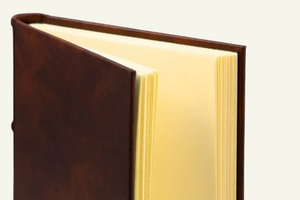 Classic Italian Leather Journal with Hand Cut Pages 4
