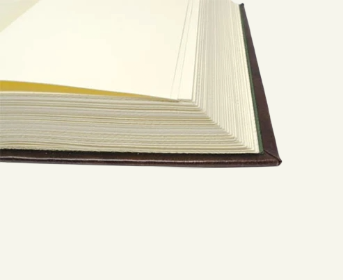 Classic Italian Leather Journal with Hand Cut Pages 5