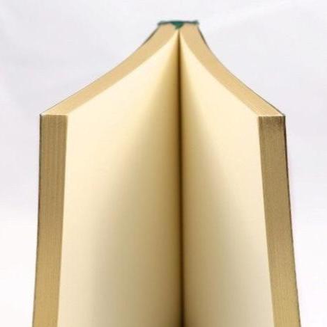 Nostalgia Notebook - Refillable Leather Journal with Black Straps and gilded pages