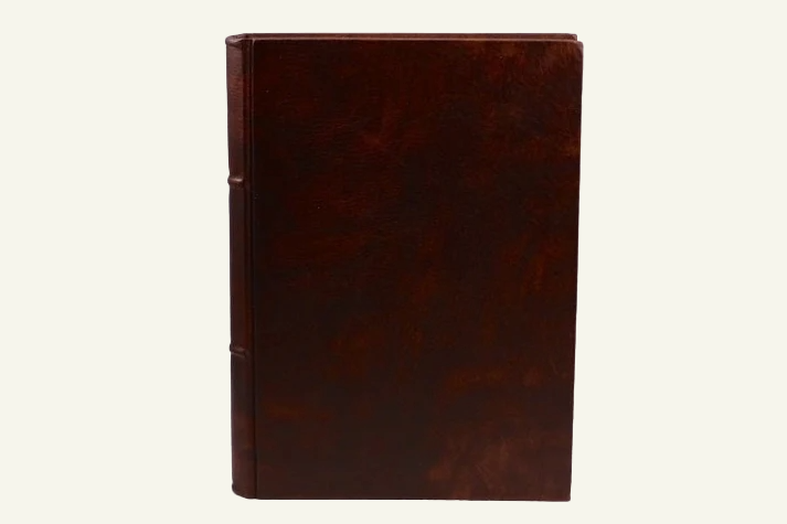 Classic Leather Journal With Lined Hand Cut-Deckled Edges