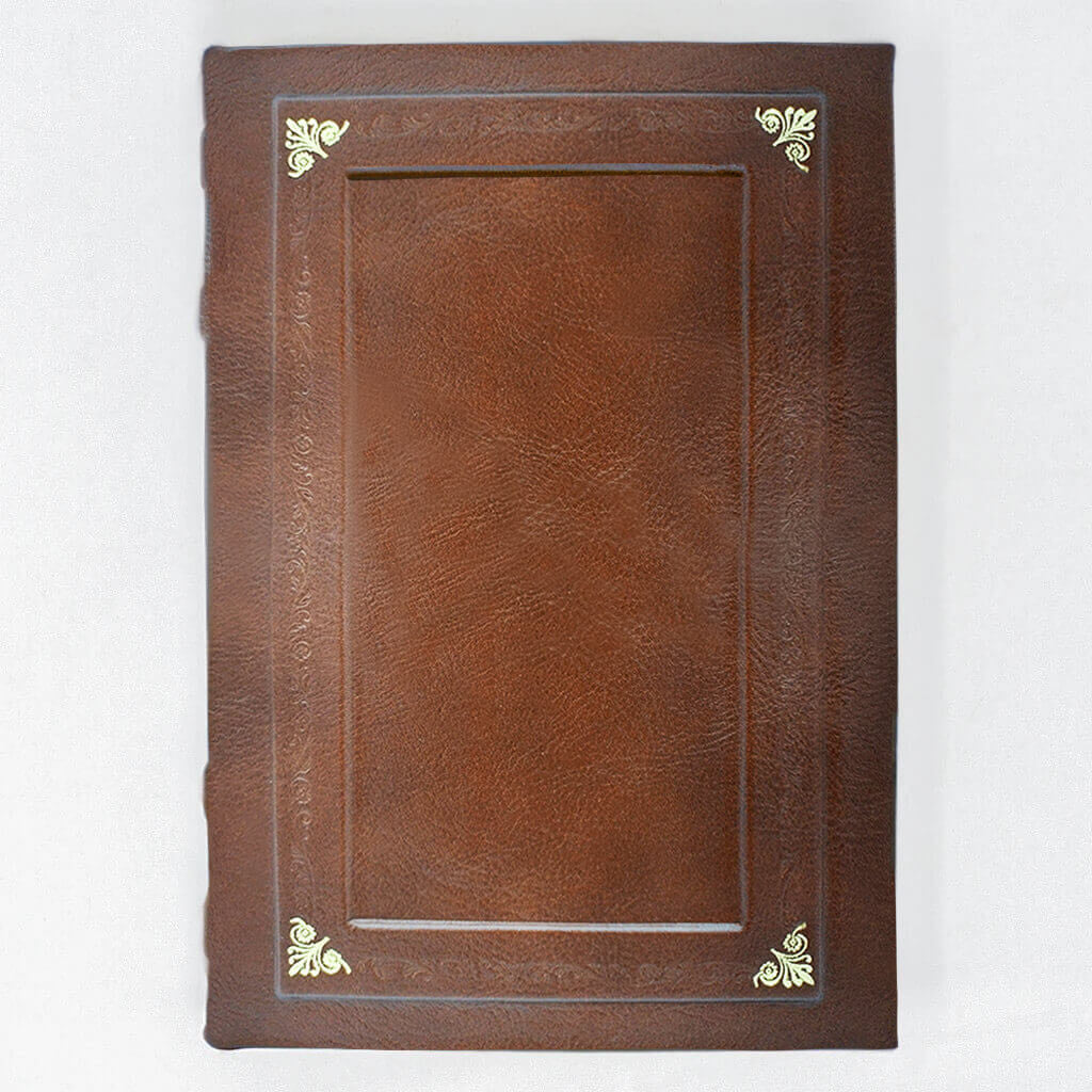 Elegantly Embossed Hardcover Refillable Leather Journal