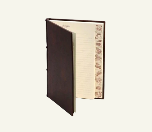 Handmade Italian Leather Recipe Book