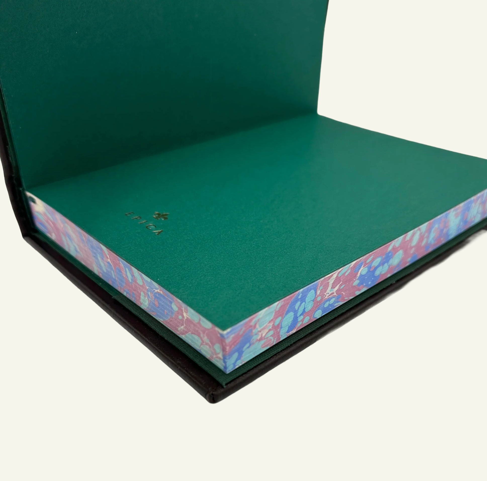 blue and burgundy marble page journal 