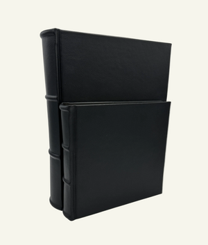 Black Italian Leather Photos Albums 9x8 & 10x12