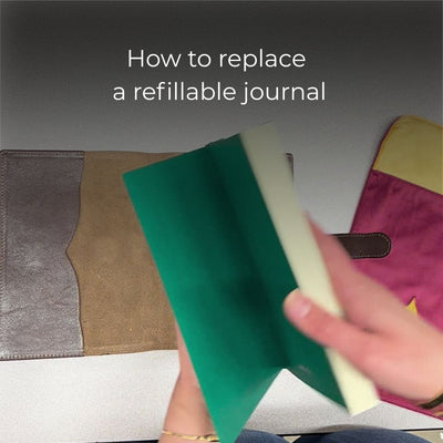 How to replace a refillable journal
