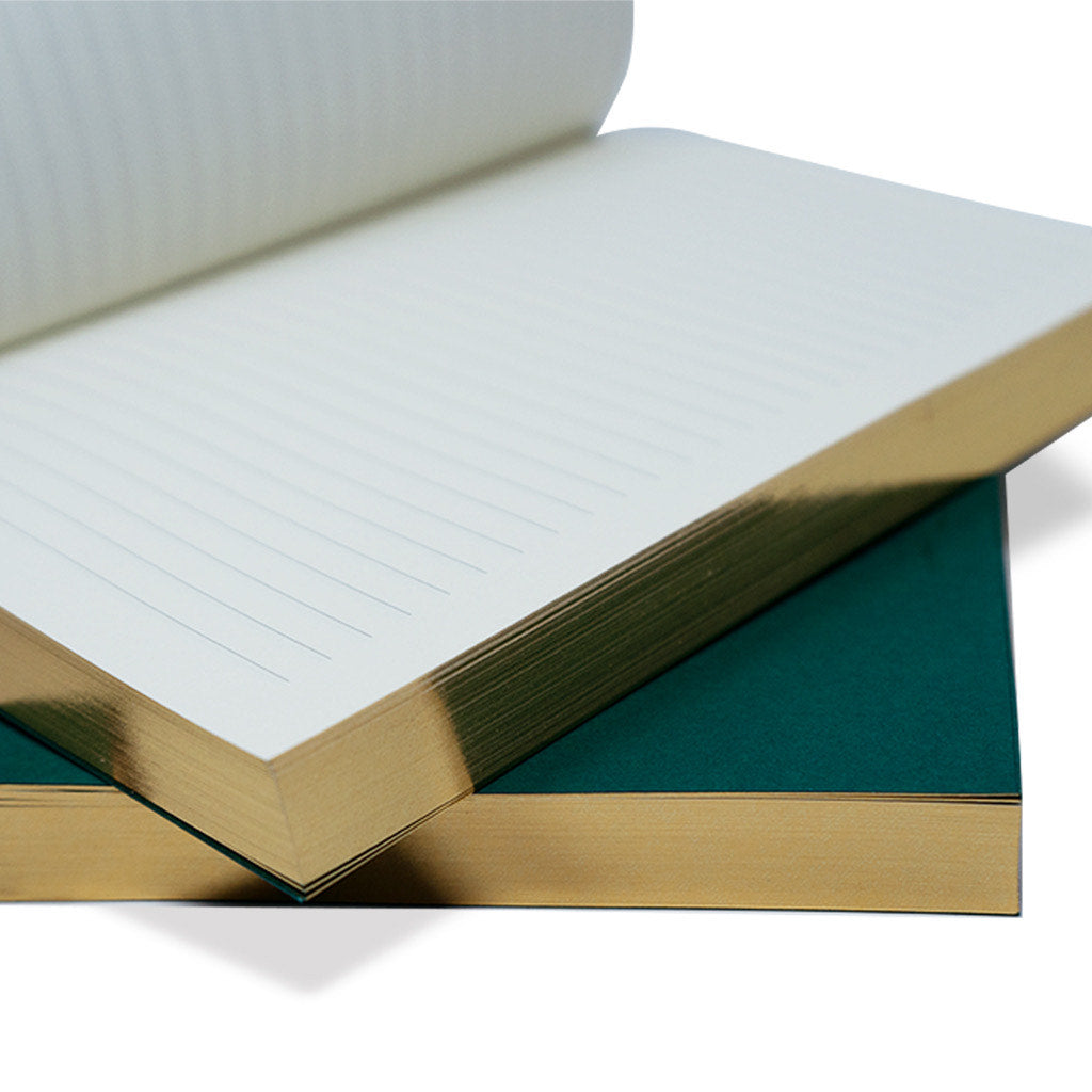 Leather Travel Journal - refillable wrap book x gilded pages