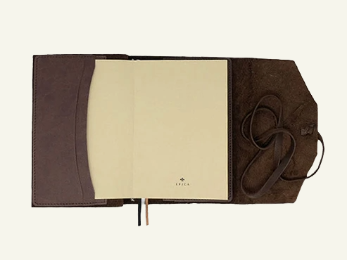 refillable soft wrap dot-grid journal 