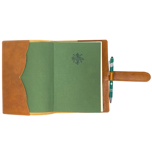 Refillable Leather Journal with Clasp Closure in 2 colors