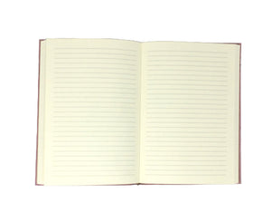 Epica's Fiori suede notebook lined pages closeup