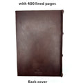 Italian Leather Thick Journal With 400 Lined Writing Pages - Medium Size *Imperfect*