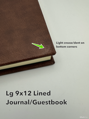 Classic Leather Journal With Lined Pages *Imperfect*