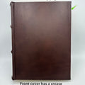 Artisanal Handmade Italian Leather Photo Album 10x12 *Imperfect*