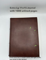 The World's Thickest Italian Leather Journal *Imperfect*