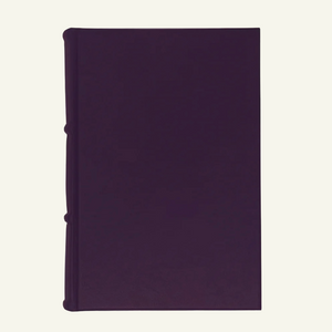 violet leather journal - med size