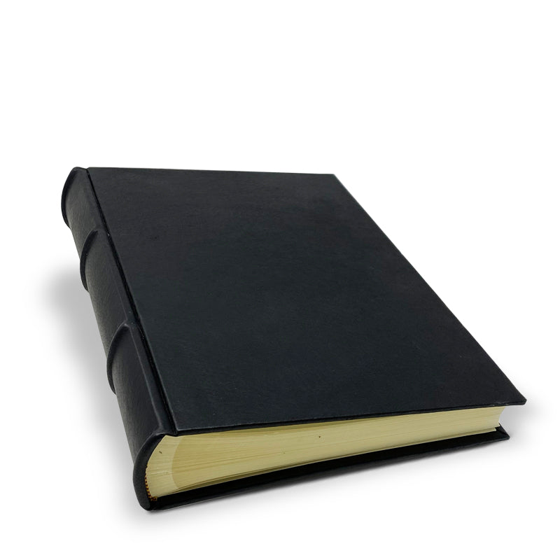*Imperfect* Handmade Italian Black Leather Photo Album 10x12