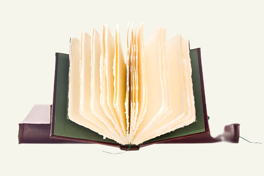 Italian Leather Journals & Guestbooks with Handmade Amalfi paper