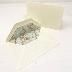 Blank Notecards with Deckled Edges and Lined Envelopes (10-pak)