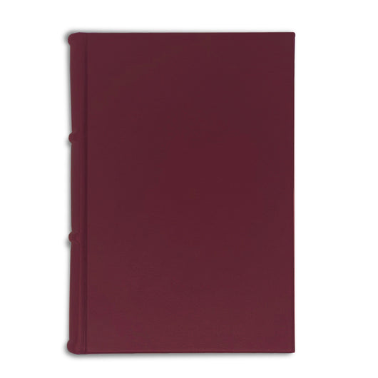 burgundy leather notebook - med size