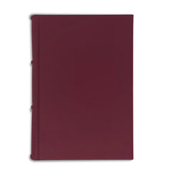 Colorful Handmade Leather Bound Notebook - Burgundy