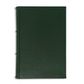 hunter green leather notebook - ruled pages