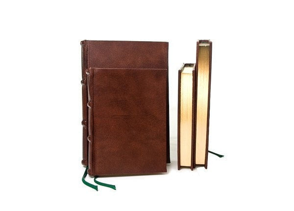 Handmade Italian Leather Journals With Gilded & Unlined Pages 