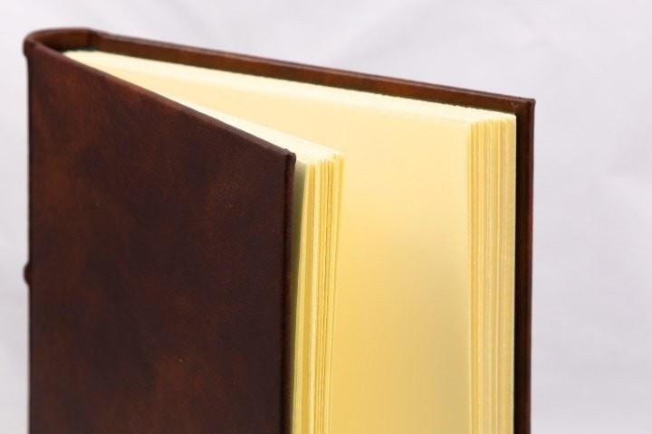 Italian Leather Journal With Hand Cut Pages