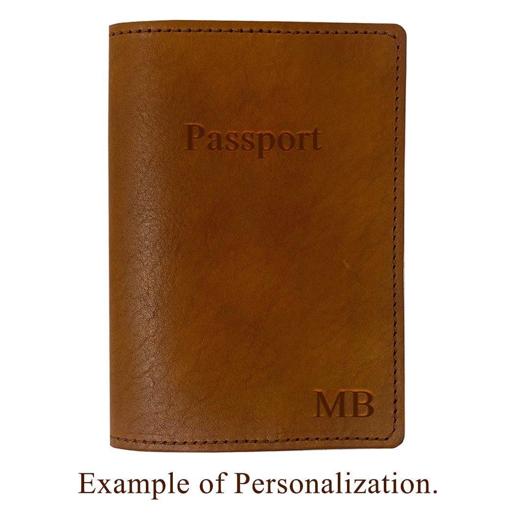 Leather Monogram Vaccination Passport Holder/cover Genuine 