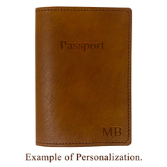 Leather Passport Cover - Handmade in Italy