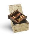 miniature wooden bookcase ornament gift box by Epica