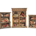 Miniature Wood Bookcase Ornament - XL