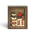 Epica's miniature wooden bookcase diorama