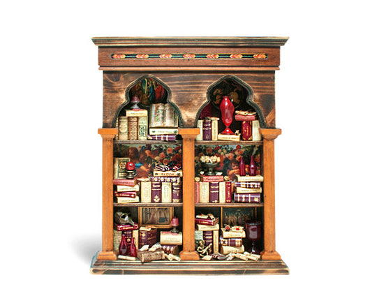 Epica's miniature wooden bookcase ornament XXL