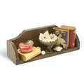 Epica's open shelf miniature wooden bookcase ornament 