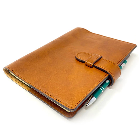 Refillable Latch Journal or Daily Planner - Italian Leather - Large