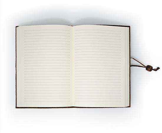 127Softcover Barocco Lined Notebook With Knot Closure & Pen Holder