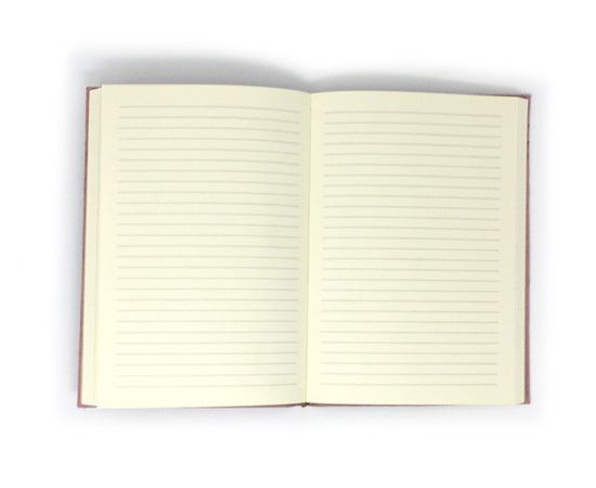 Epica's Fiori suede notebook lined pages closeup