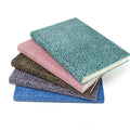suede leather notebook journals five colors fiori pattern