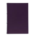 violet leather journal - med size