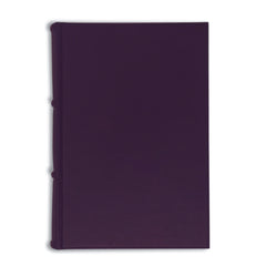 Colorful Handmade Leather Bound Lined Notebook - Violet