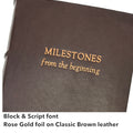 7_Block_Script_Rose-Gold_Classic-Brown_Leather