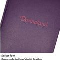 17_Script_Burgundy_Violet_Leather